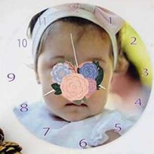 Ξύλινο Ρολόι Τοίχου Με Φωτογραφία.