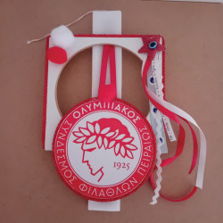 Αρωματική Λαμπάδα με ξύλινη κρεμαστή κατασκευή με ομάδες