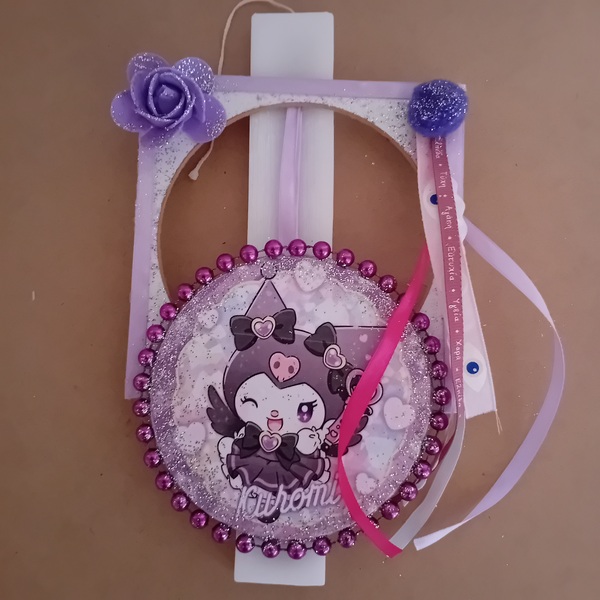 Αρωματική Λαμπάδα με ξύλινη κρεμαστή κατασκευή