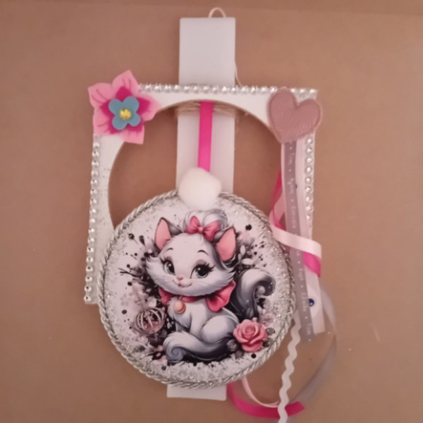 Αρωματική Λαμπάδα με ξύλινη κρεμαστή κατασκευή