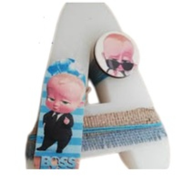 Αρωματική Χειροποίητη Λαμπάδα Μονόγραμμα