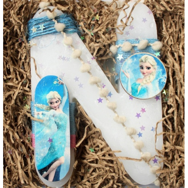 Αρωματική Χειροποίητη Λαμπάδα Μονόγραμμα