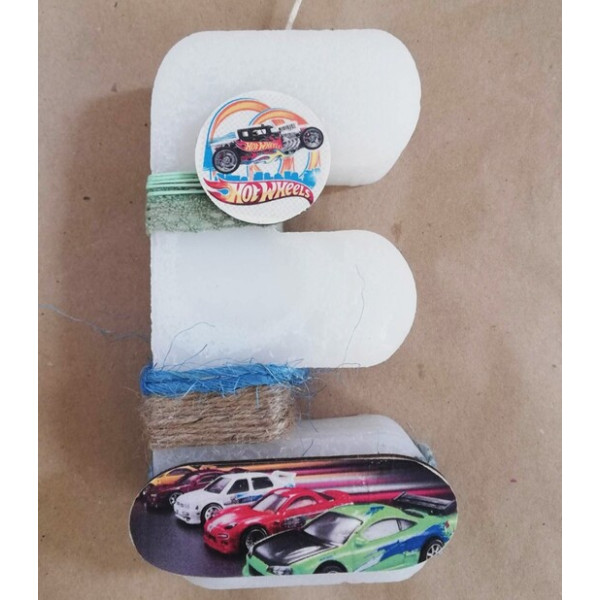 Αρωματική Χειροποίητη Λαμπάδα Μονόγραμμα