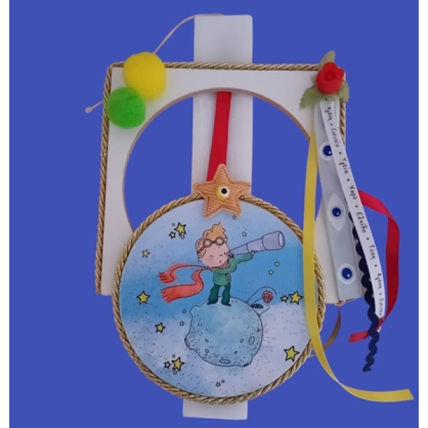 Αρωματική Λαμπάδα με ξύλινη κρεμαστή κατασκευή