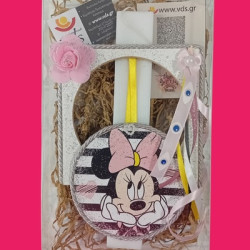 Αρωματική Λαμπάδα με ξύλινη κρεμαστή κατασκευή